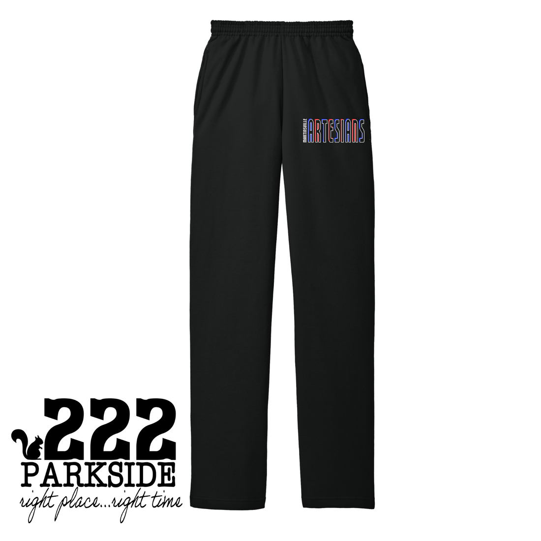 Bell Intermediate Academy Artesian 2 Pocket Open Bottom Sweatpants