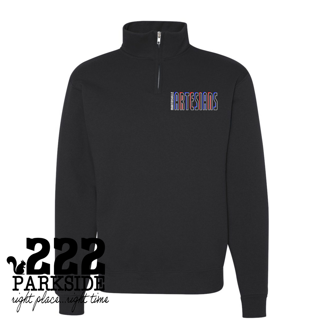Bell Intermediate Academy Artesian 1 Black Quarter zip