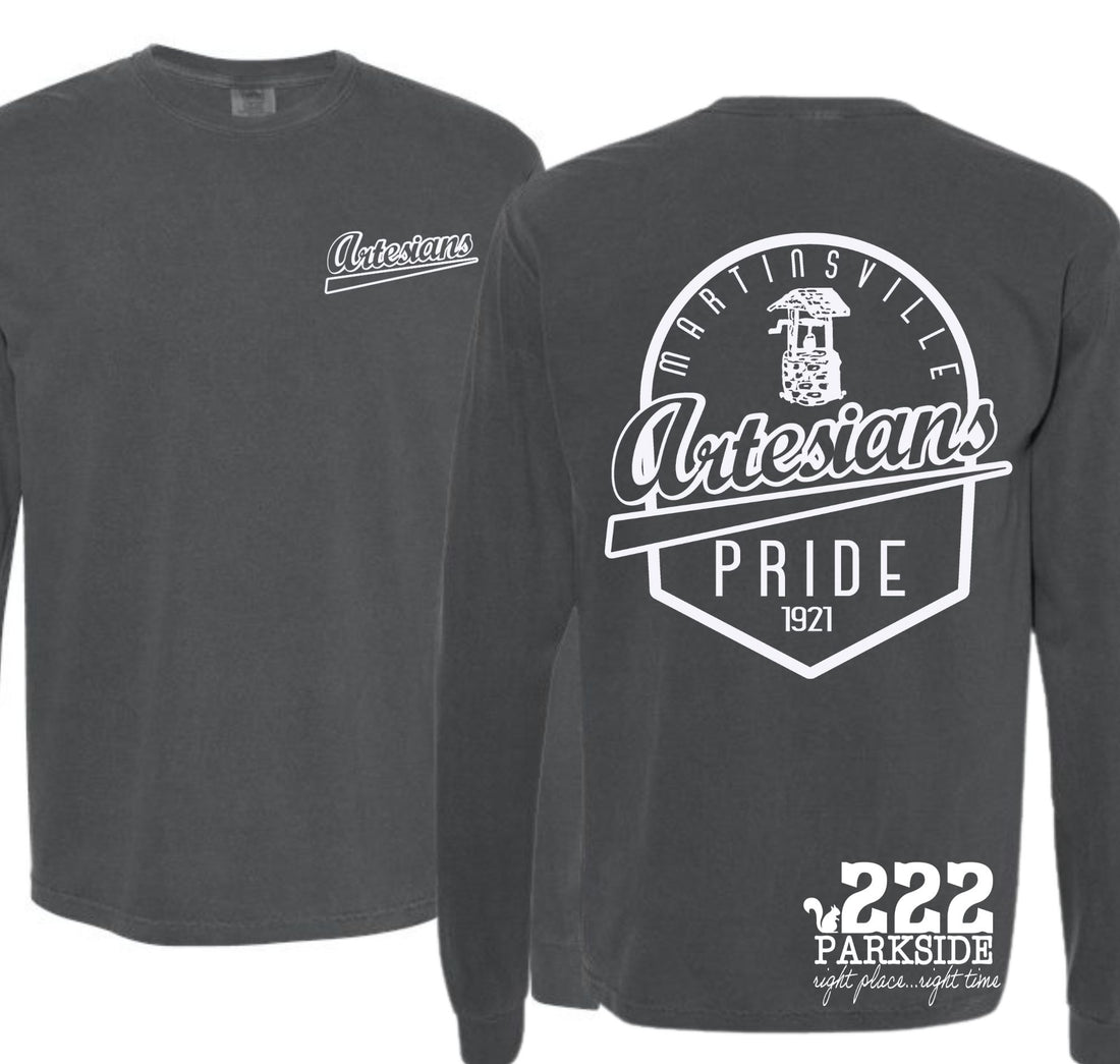 Artesian Pride Comfort Colors- Front and Back Design long sleeve