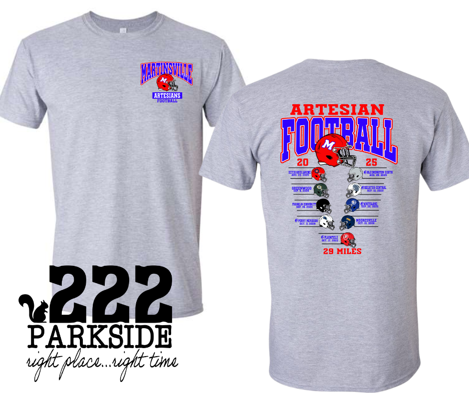 2025 football schedule tee