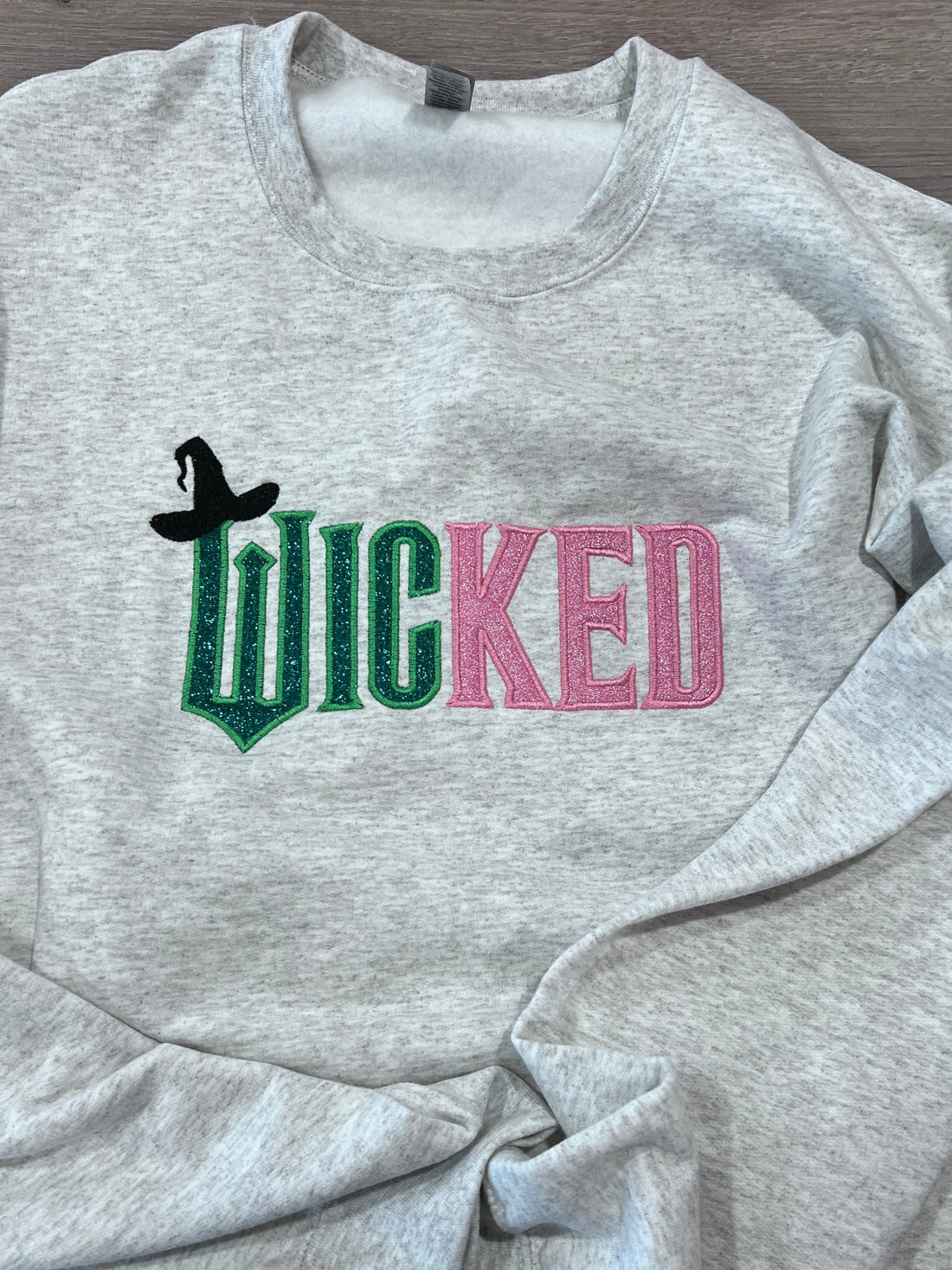 Glitter Wicked Embroidery Sweatshirt