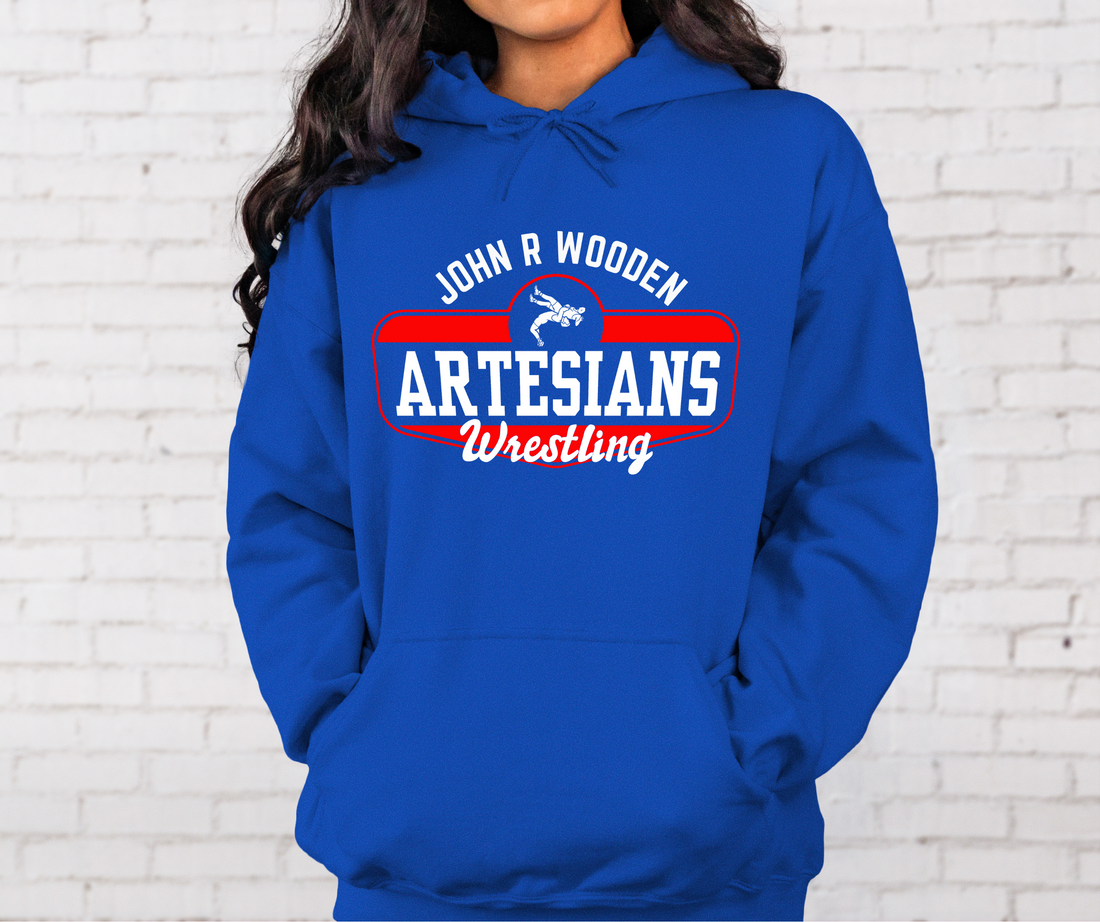 JRW Wrestling hoodie 2- Unisex Sizing Gildan