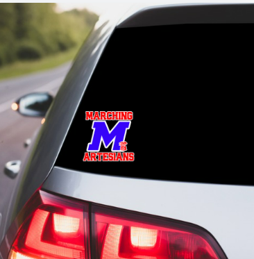 Marching Artesians Vinyl Car Sticker