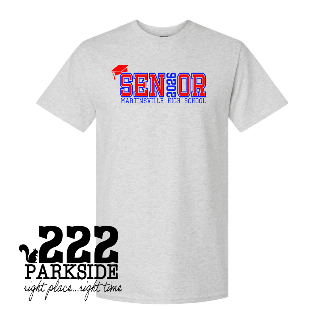 Senior 2026 Graphic tee-- MHS Ash Grey