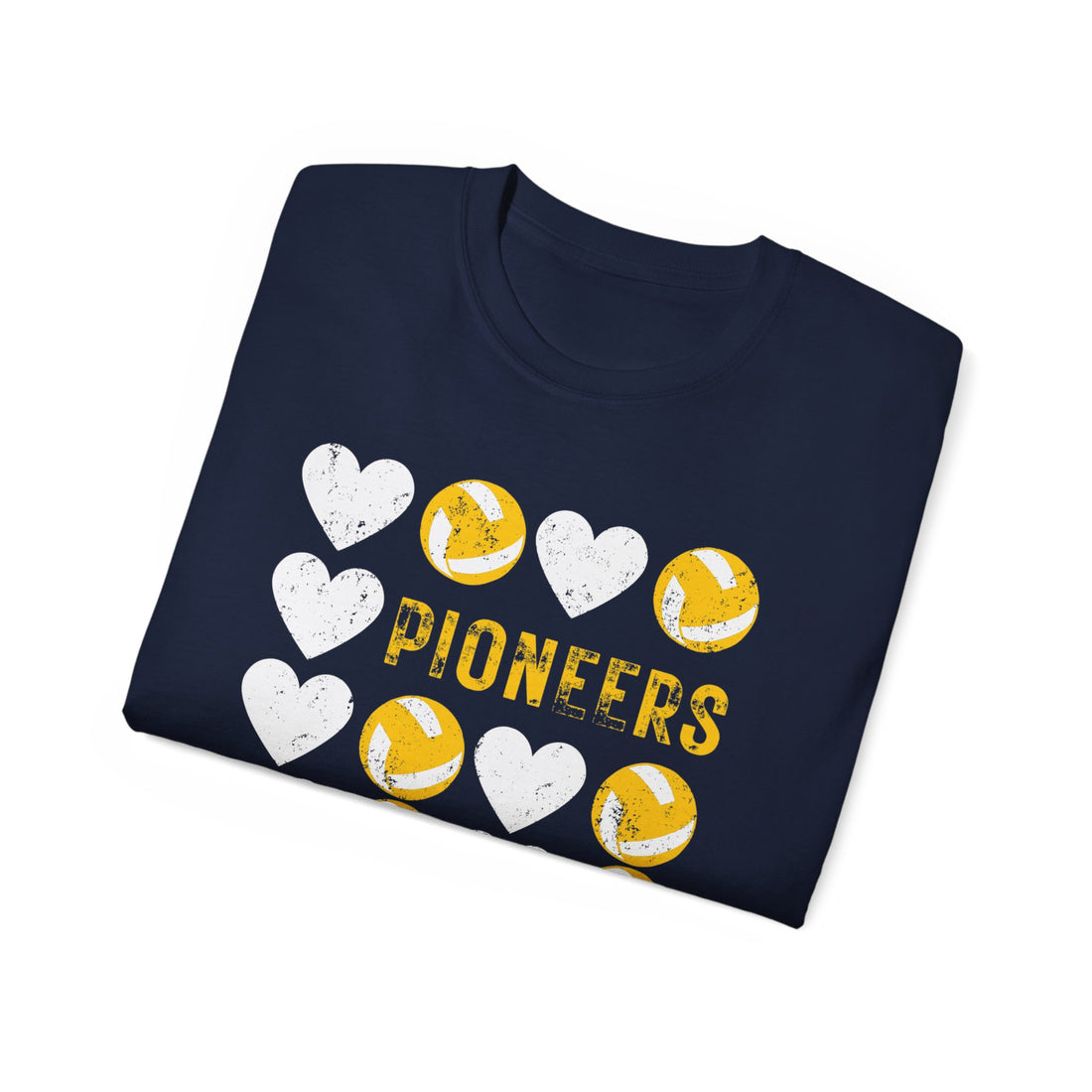 Pioneers Heart Volleyball graphic tee