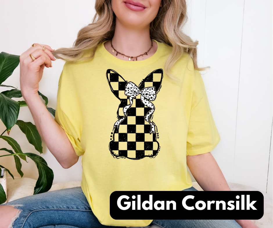 Checkers bunny GILDAN unisex tee