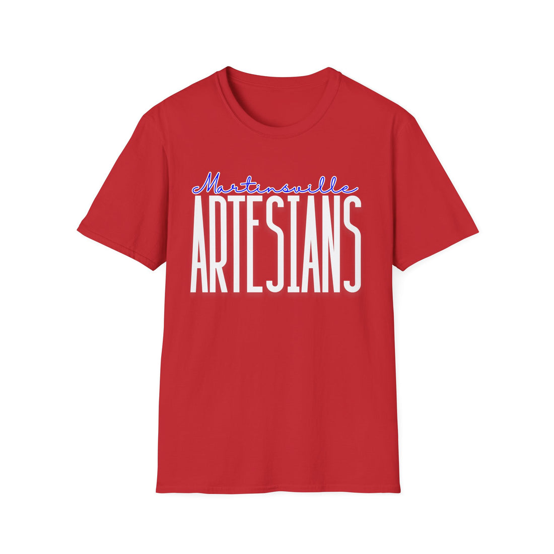 Martinsville Artesians Long Text Spirit Unisex Softstyle T-Shirt