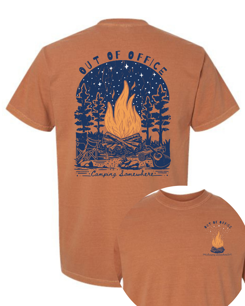 OUT OF THE OFFICE CAMPFIRE COMFORT COLOR TEE Men