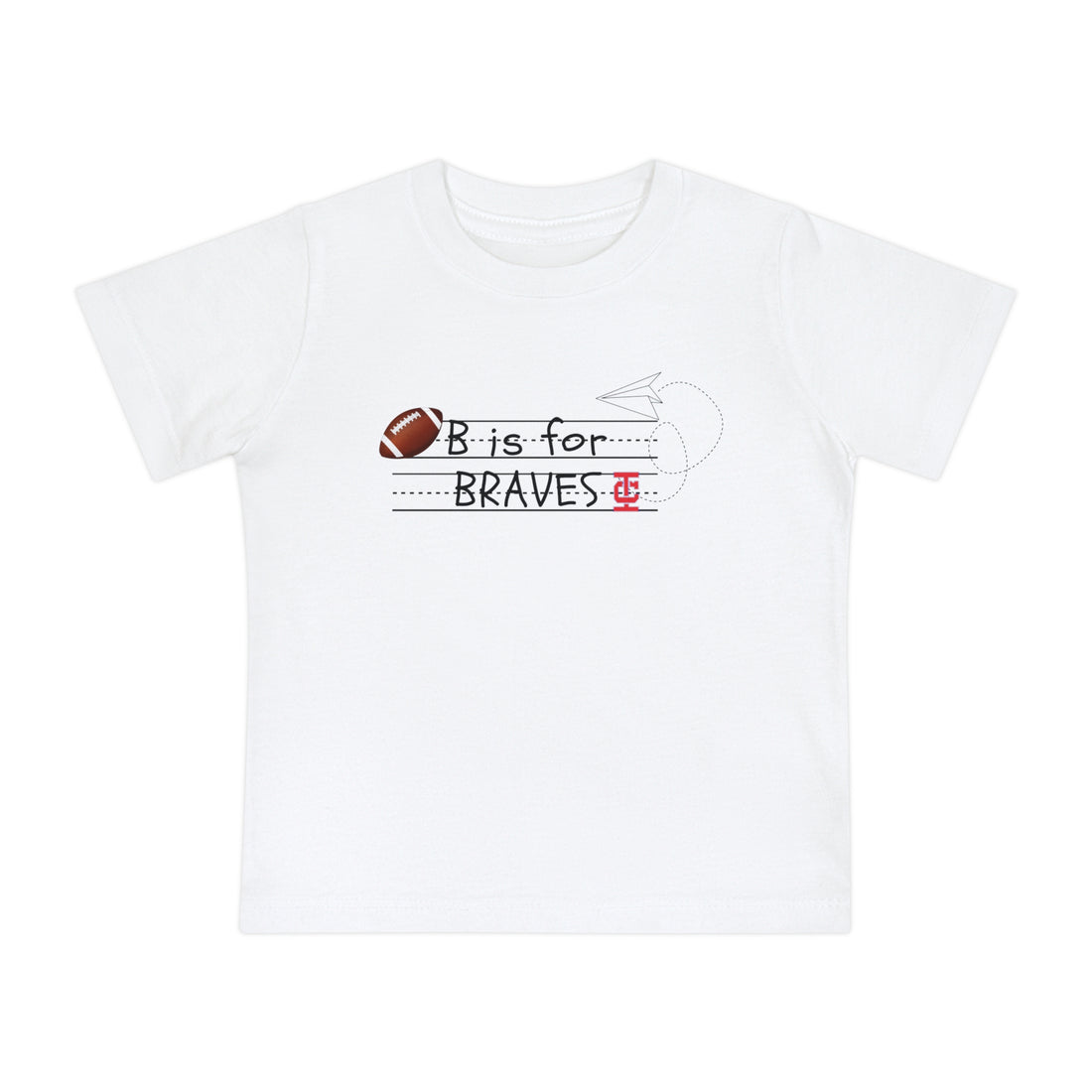 B Is For Braves Baby Short Sleeve T-Shirt