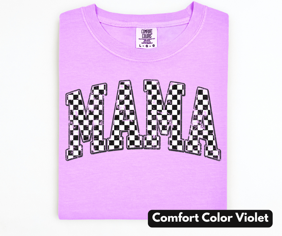 Checkered Mama Comfort Color