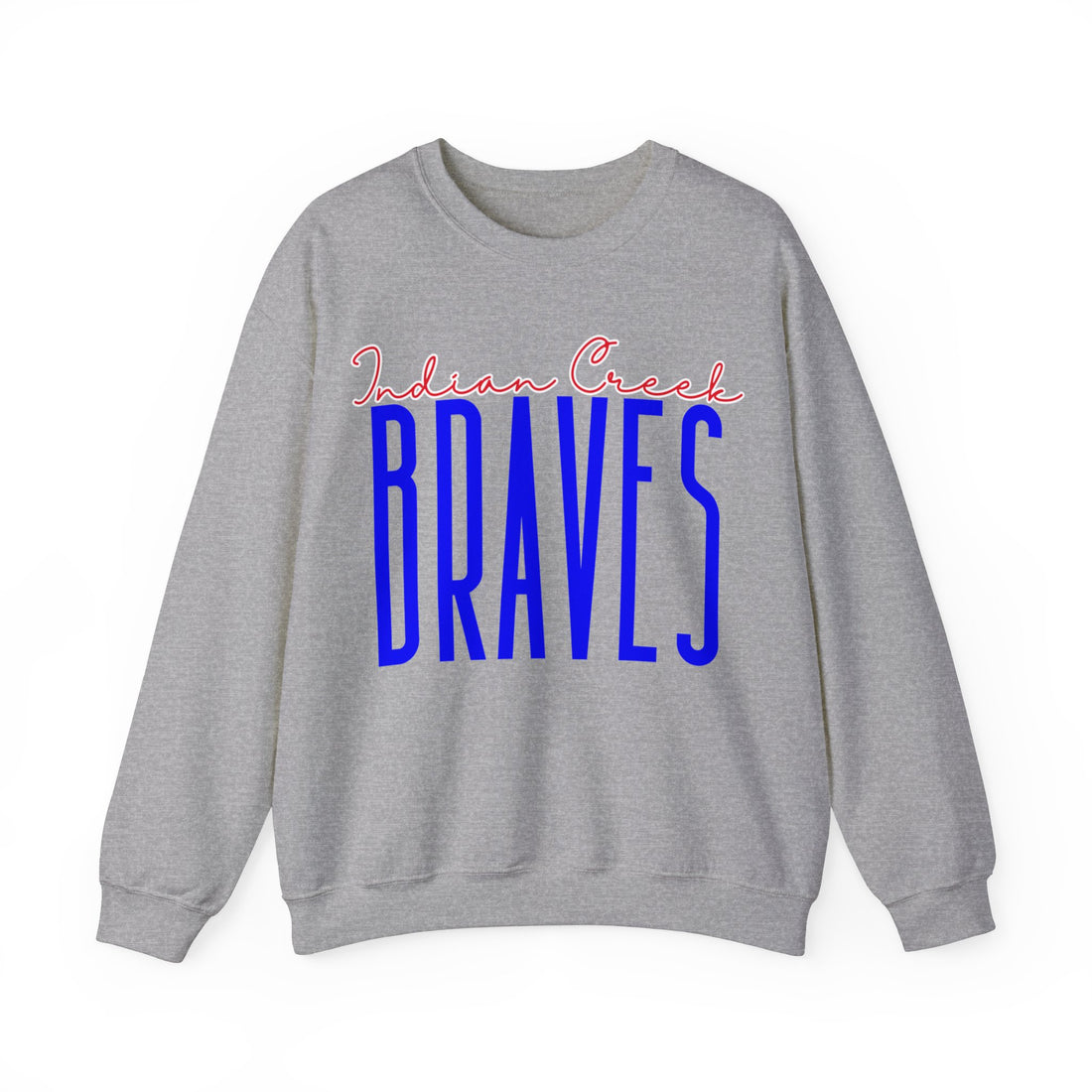 Braves big print Unisex Heavy Blend™ Crewneck Sweatshirt