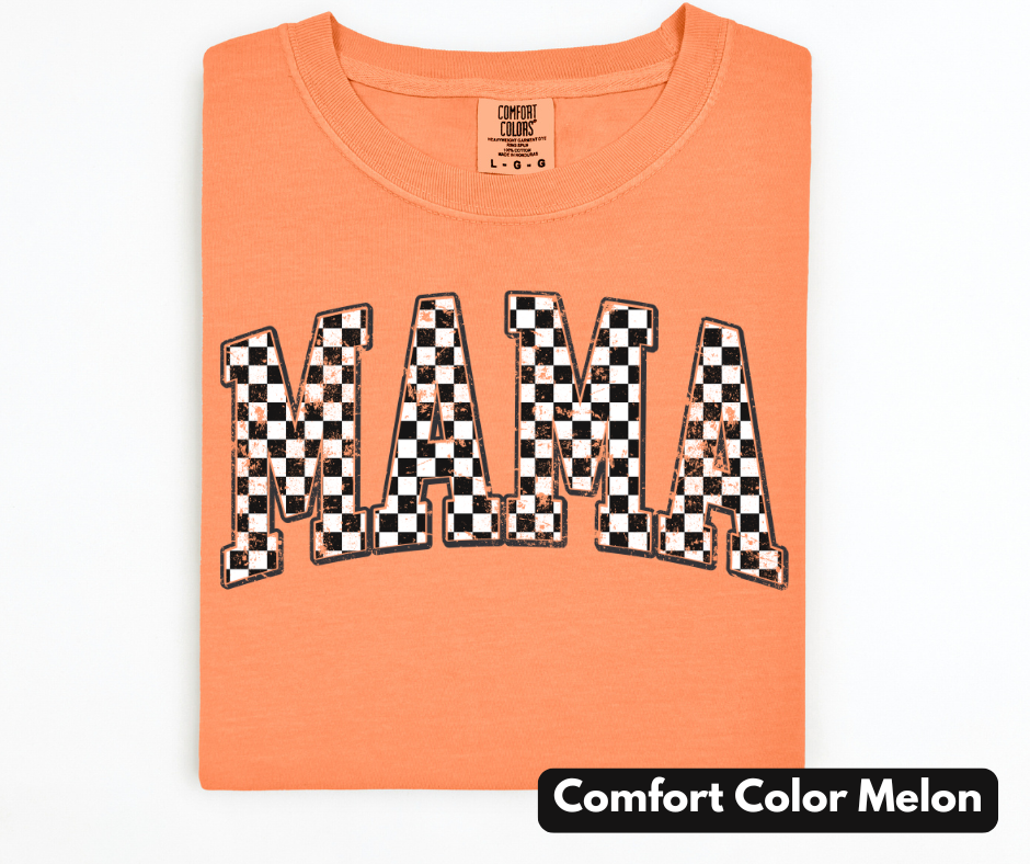 Checkered Mama Comfort Color
