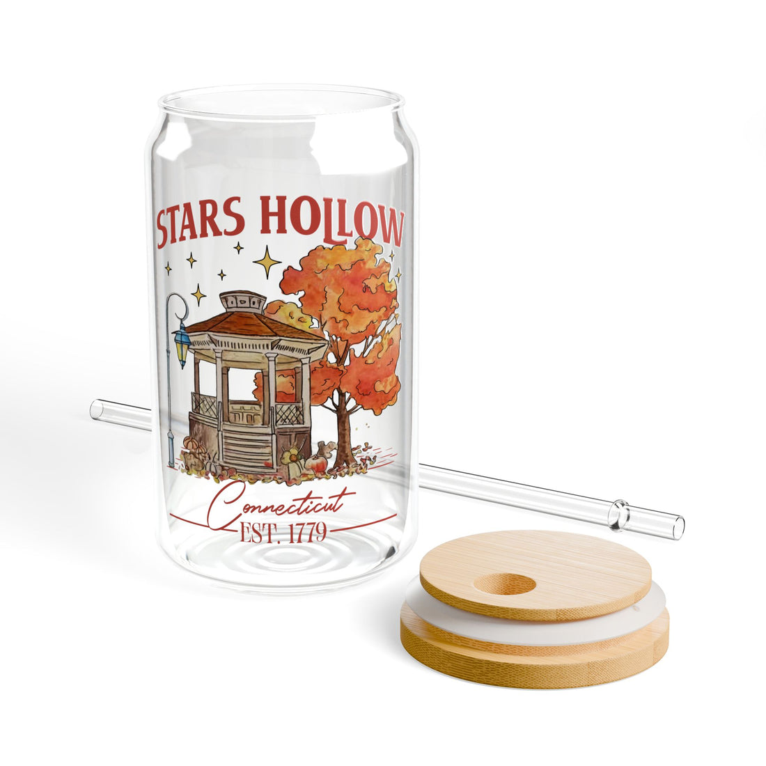 Stars Hallow Sipper Glass, 16oz