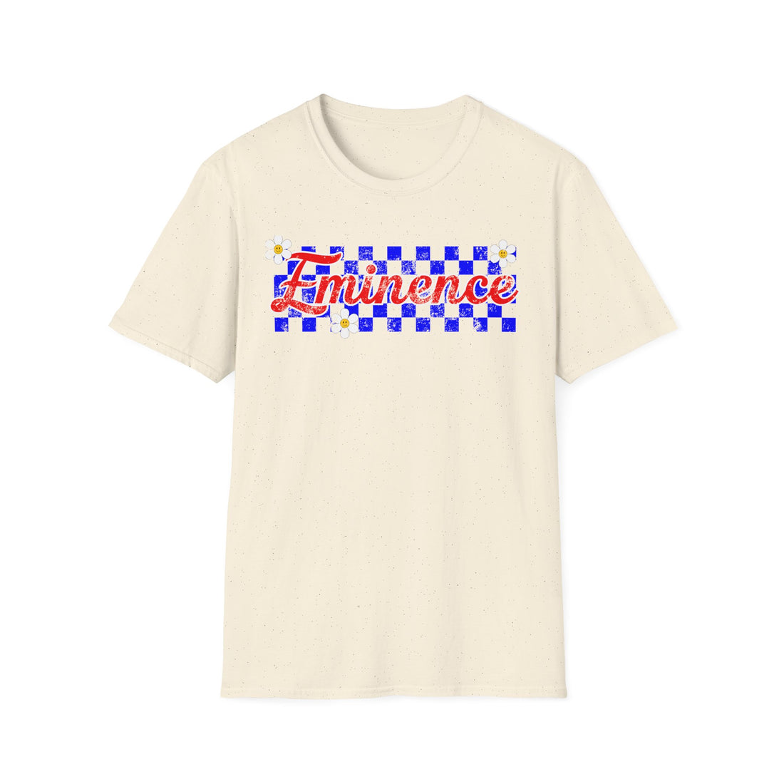 Eels Retro Checker Flowers Spirit Unisex Softstyle T-Shirt