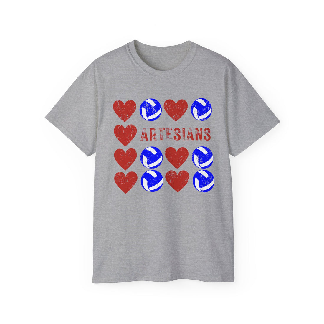 Artesian Heart Volleyball graphic tee