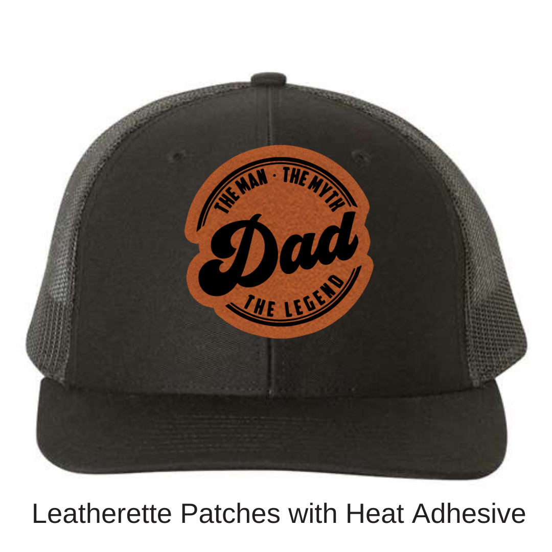 The Man, The Myth Dad Richardson Leather Hat Patch