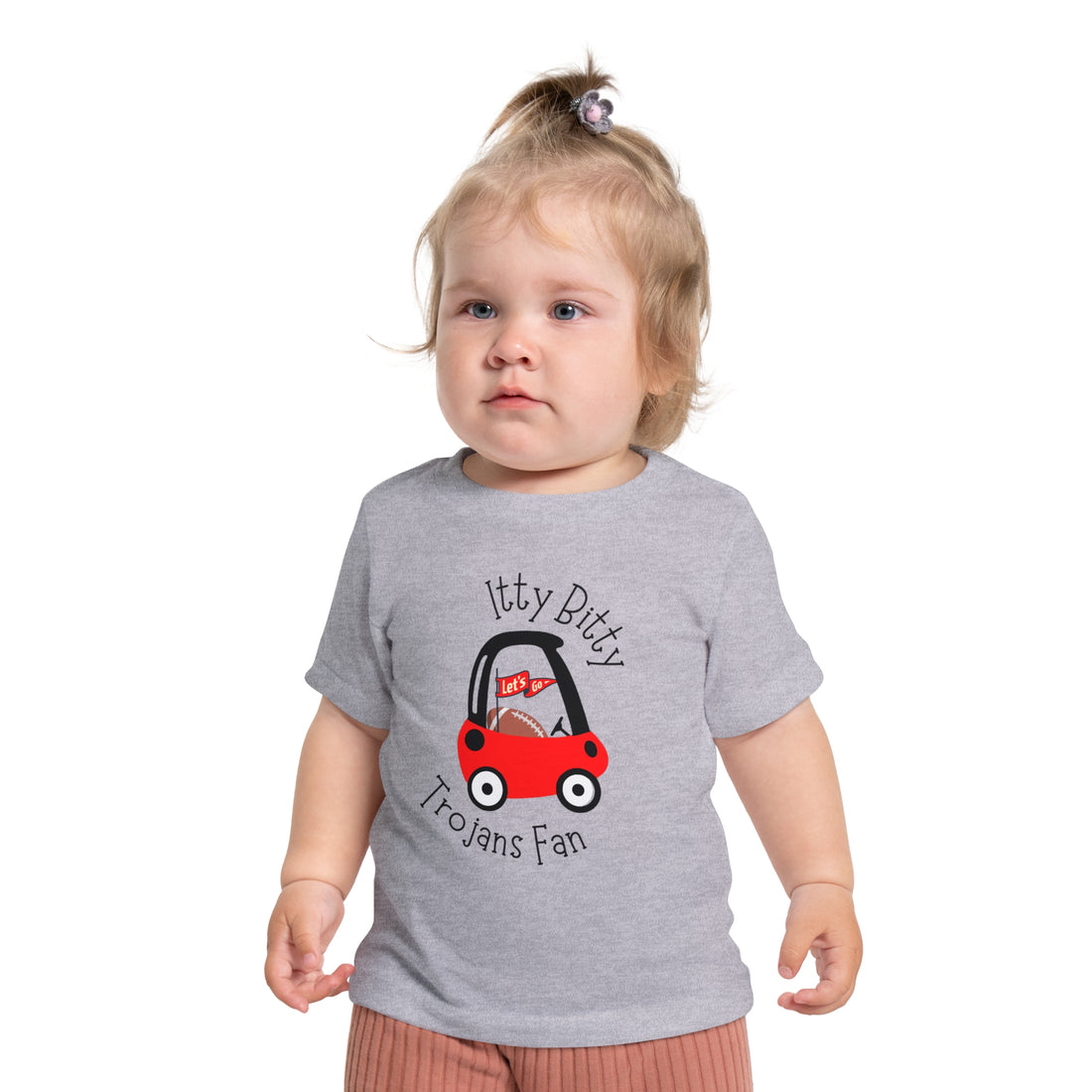 Itty Bitty Trojan Fan Baby Short Sleeve T-Shirt