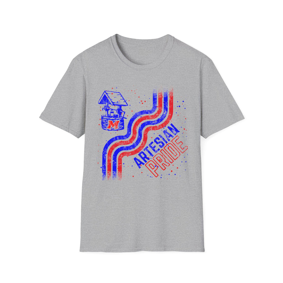 Artesian Stars and Stripes Spirit Unisex Softstyle T-Shirt