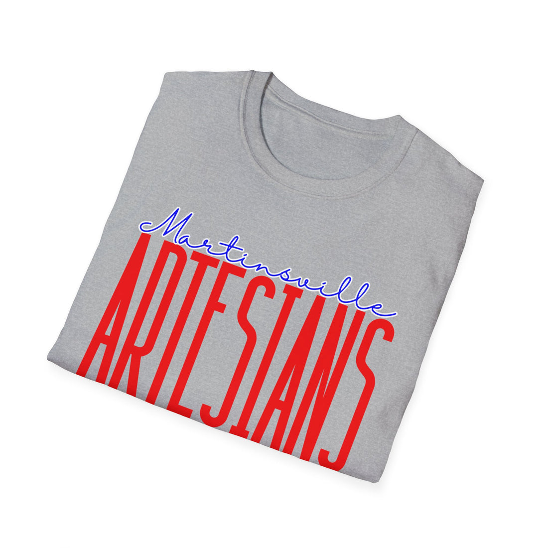 Martinsville Artesians Long Text Spirit Unisex Softstyle T-Shirt