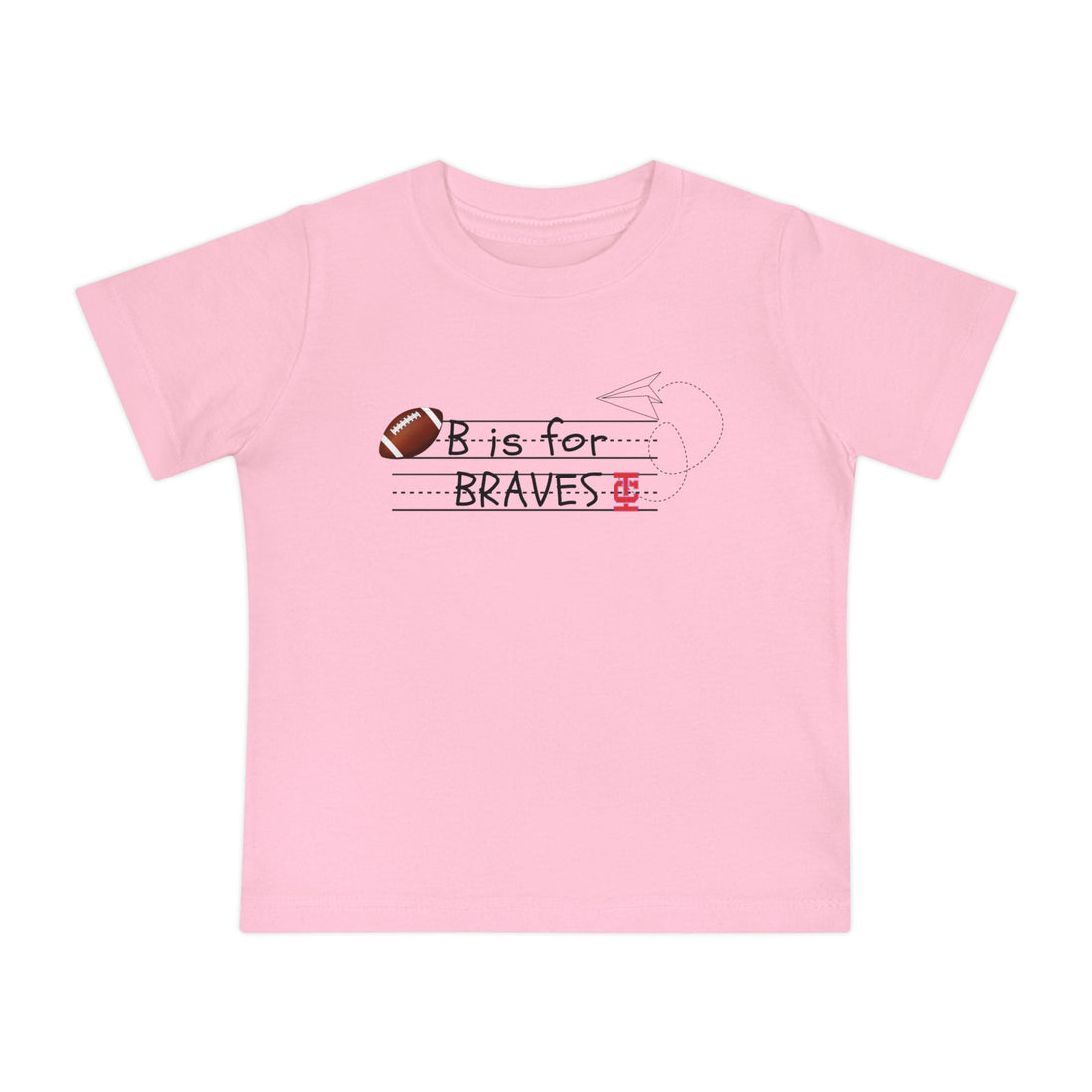 B Is For Braves Baby Short Sleeve T-Shirt