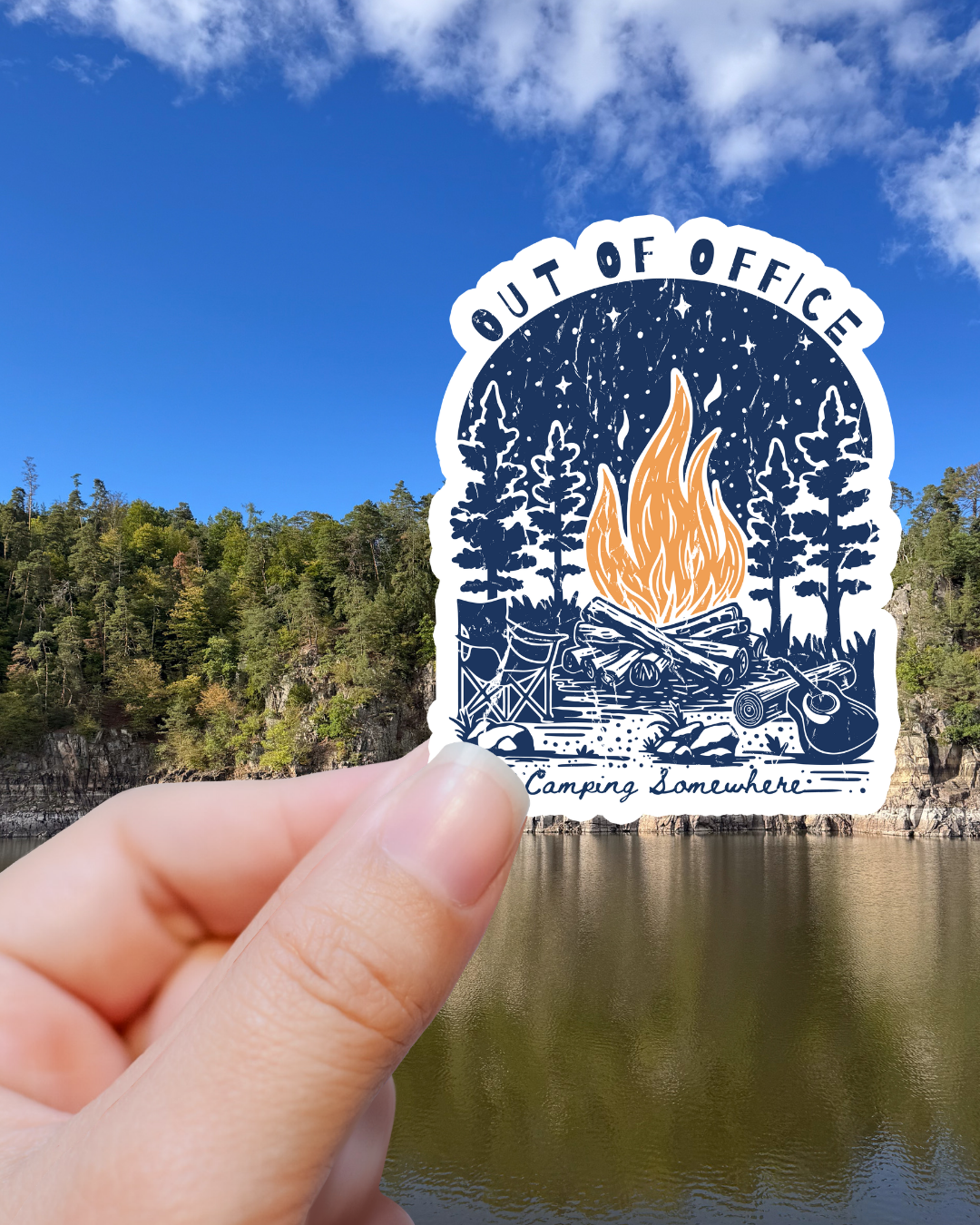 Out of Office Camp sticker