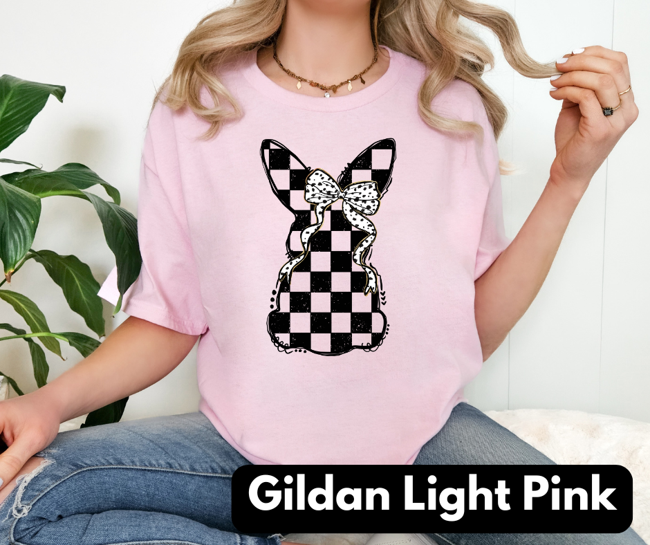 Checkers bunny GILDAN unisex tee