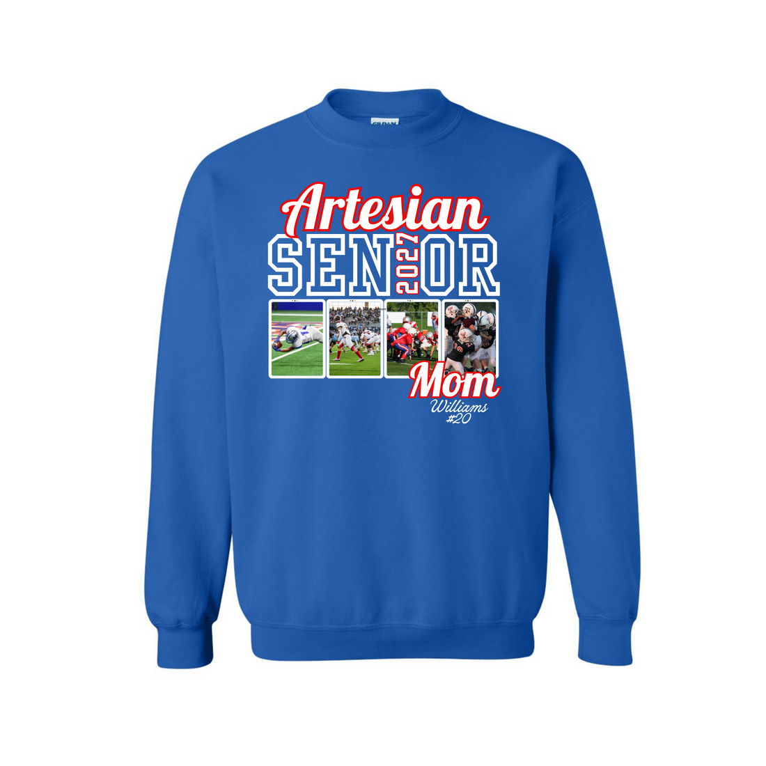 Custom Martinsville Photo Football Mom 2027 number 2