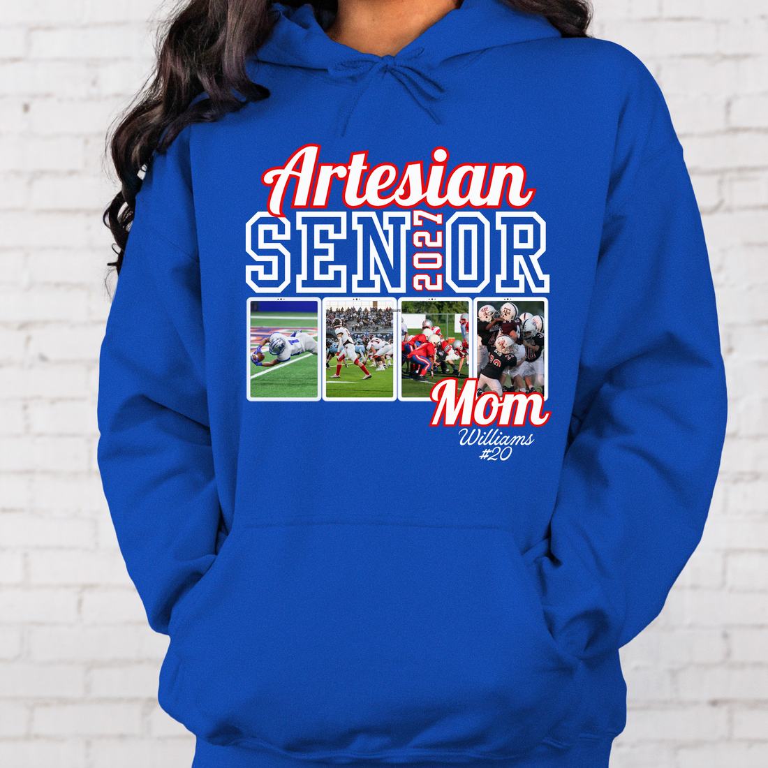 Custom Martinsville Photo Football Mom 2027 number 2