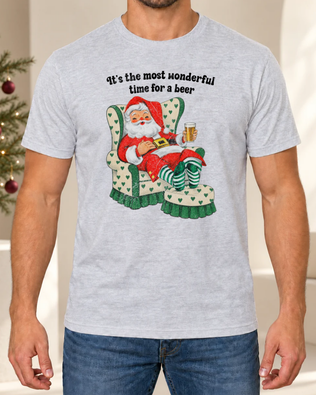 Alternate Most Wonderful Time for a Beer men's tee