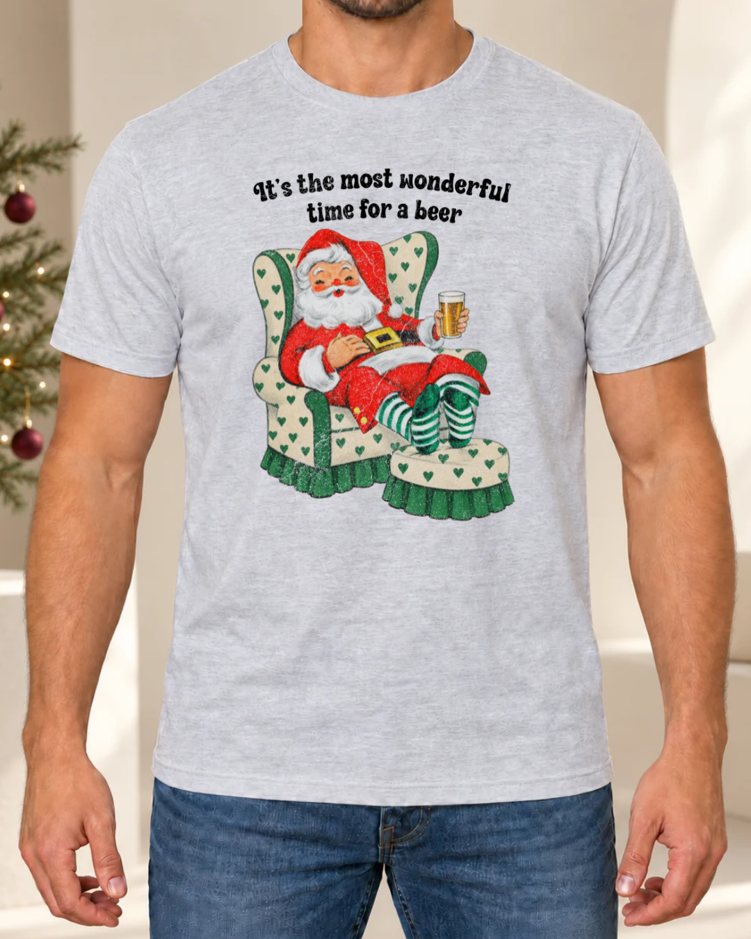 Alternate Most Wonderful Time for a Beer men's tee