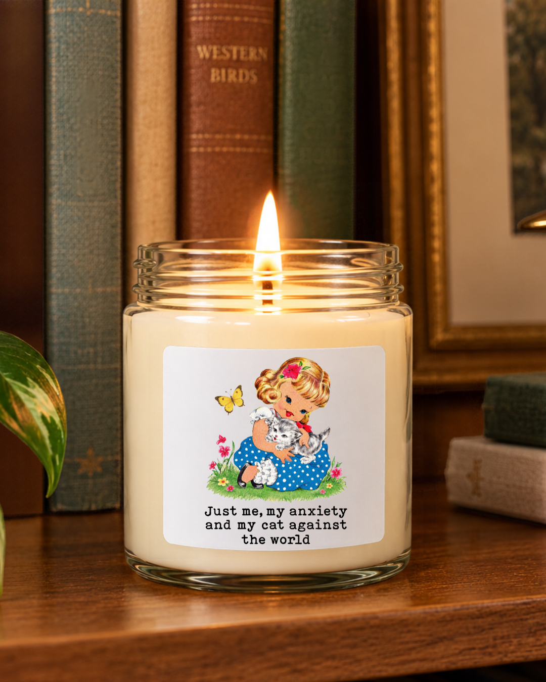 Just Me, My Anxiety and My Dog Against the World | 6 Ounce Candle - photograph 10
