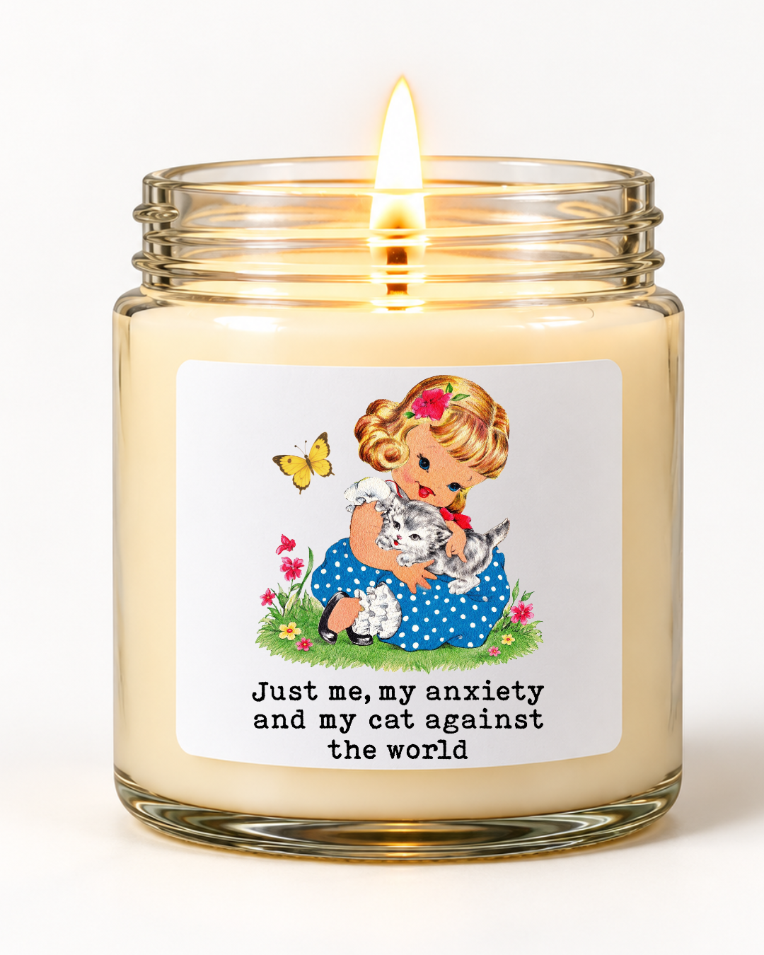 Just Me, My Anxiety and My Dog Against the World | 6 Ounce Candle - photograph 12