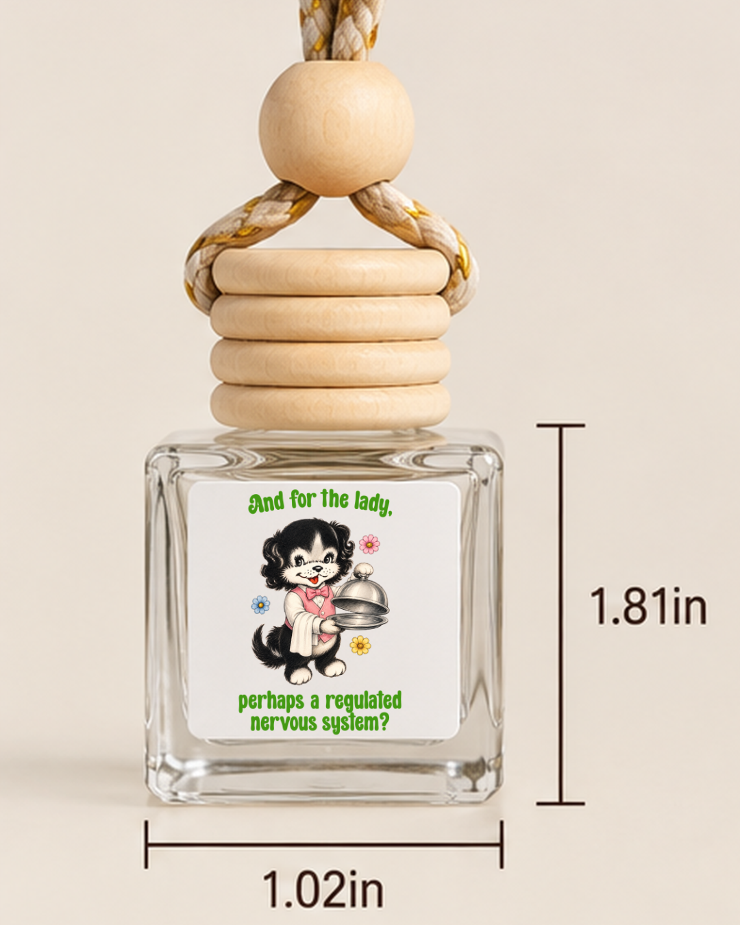 And for the Lady, Perhaps a Croissant | Retro Kitty Car Scent - mockup 2