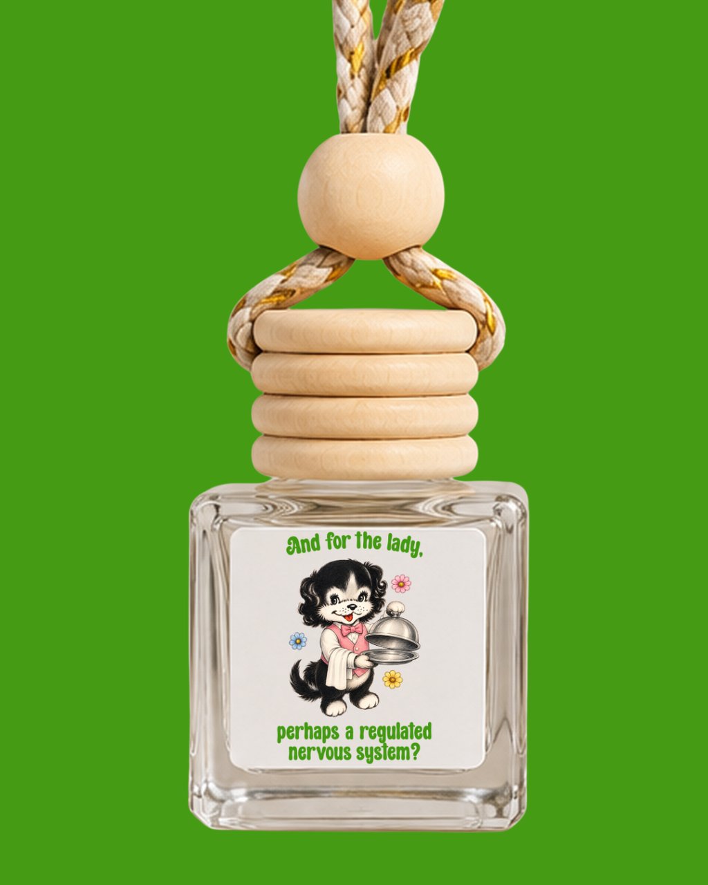 And for the Lady, Perhaps a Croissant | Retro Kitty Car Scent - mockup 3