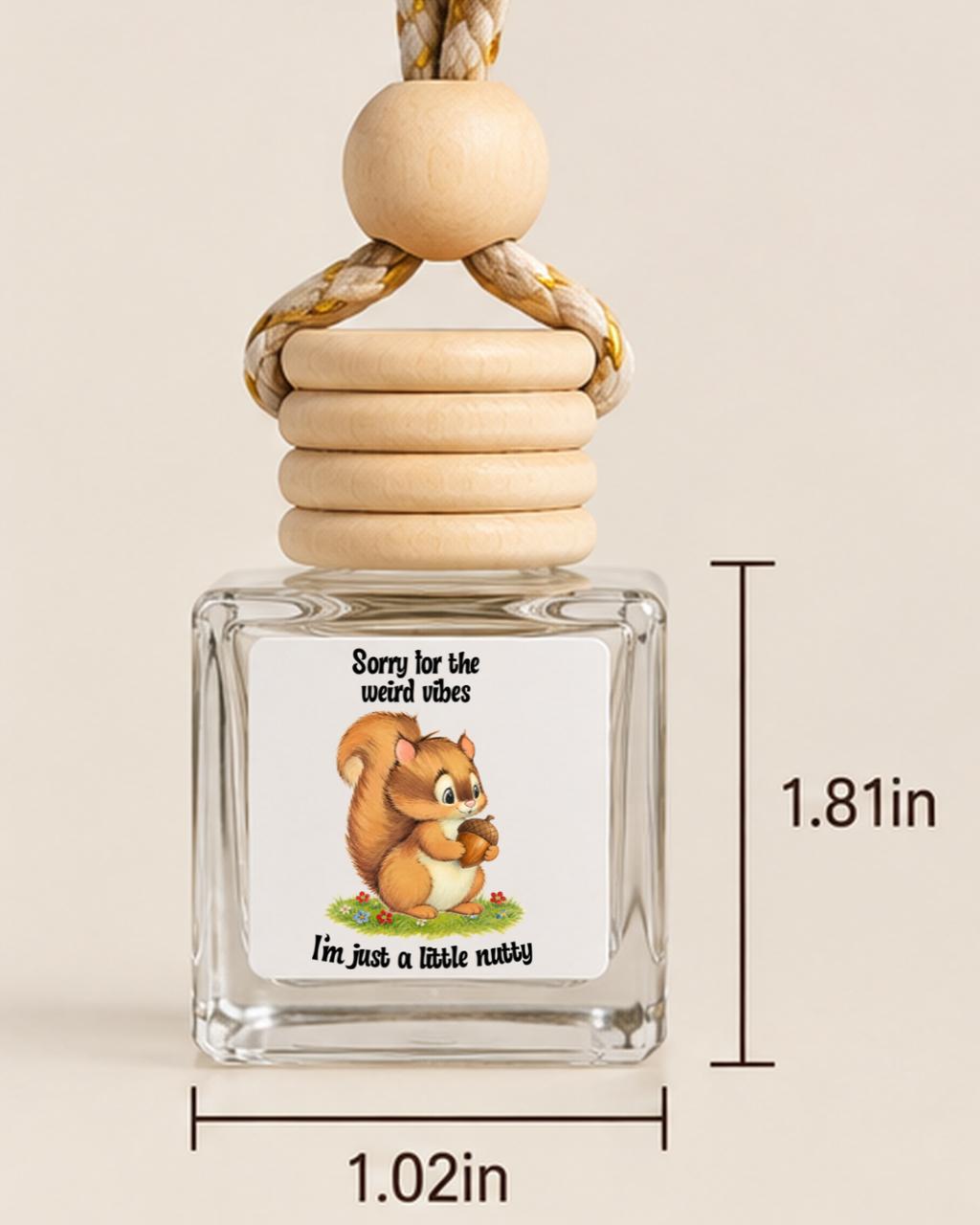 Sorry for the Weird Vibes | Squirrel Car Scent - product photo 2