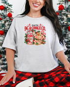 North Pole DC & Cookie Co. | Women's Retro Christmas Graphic Tee Ash lifestyle Christmas photo