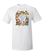 Have Yourself a Merry Little Christmas | Vintage Storybook Women's Graphic Tee White T-shirt product-only mockup