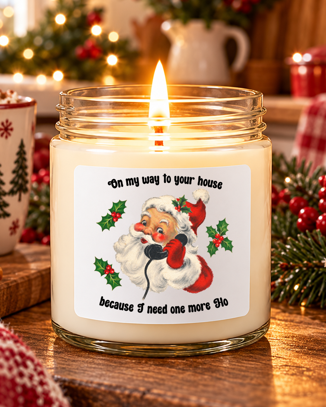On My Way to Your House | Funny Christmas 6 Ounce Candle view 43