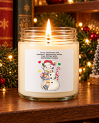 Filled with Christmas Whimsy | Funny Snowman 6 Ounce Candle view 34