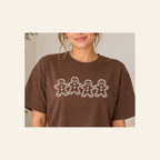 Comfort Colors gingerbread tee lifestyle detail