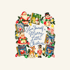 Original Have Yourself a Merry Little Christmas | Vintage Storybook Tee — Ivory artwork detail