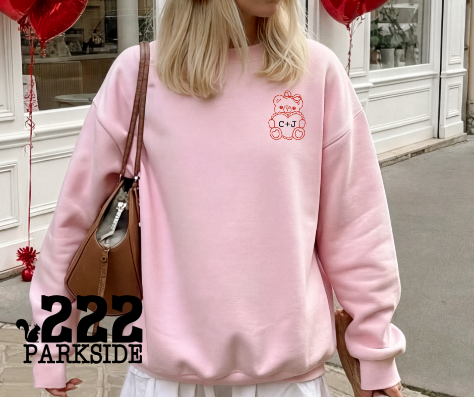 Printed Bear Initials Sweatshirt