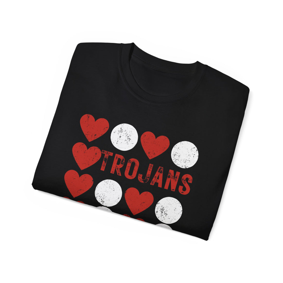 Trojans Heart Volleyball graphic tee