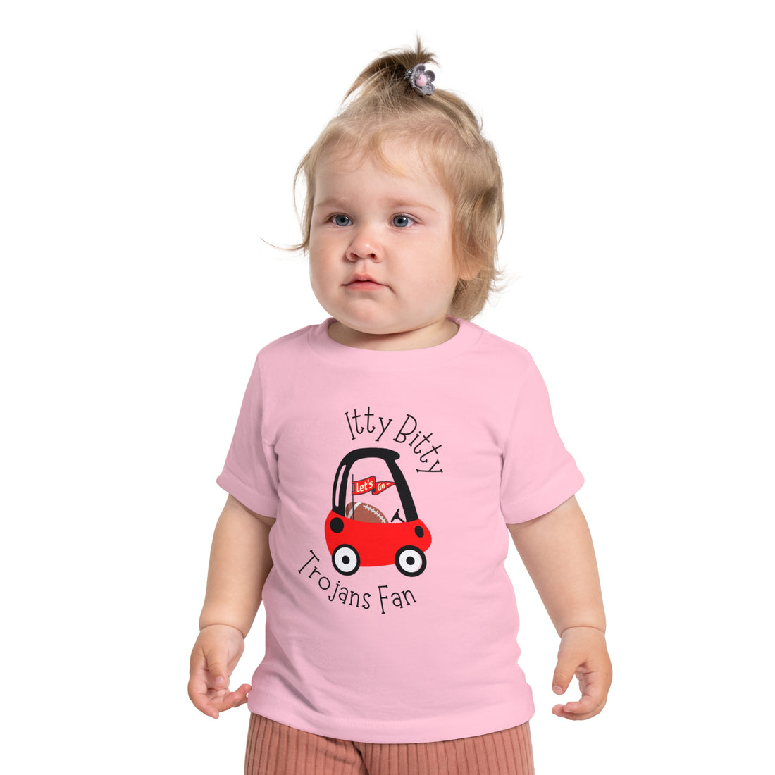 Itty Bitty Trojan Fan Baby Short Sleeve T-Shirt