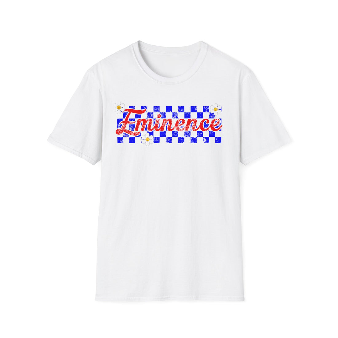 Eels Retro Checker Flowers Spirit Unisex Softstyle T-Shirt