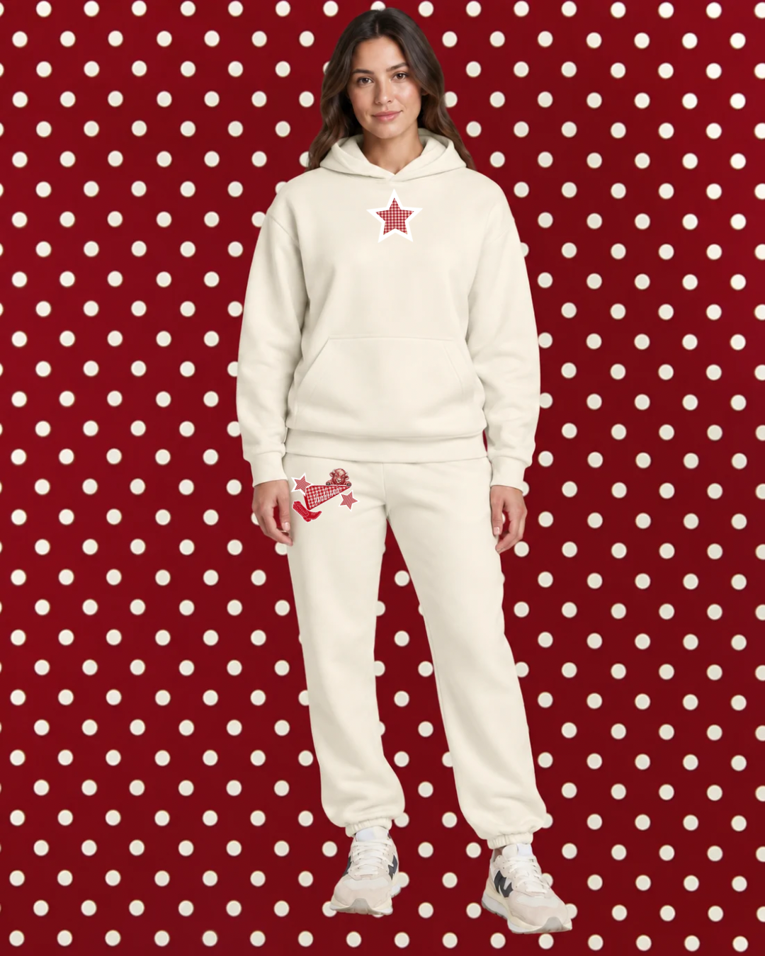 Indiana Pennant Design Hoodie Set
