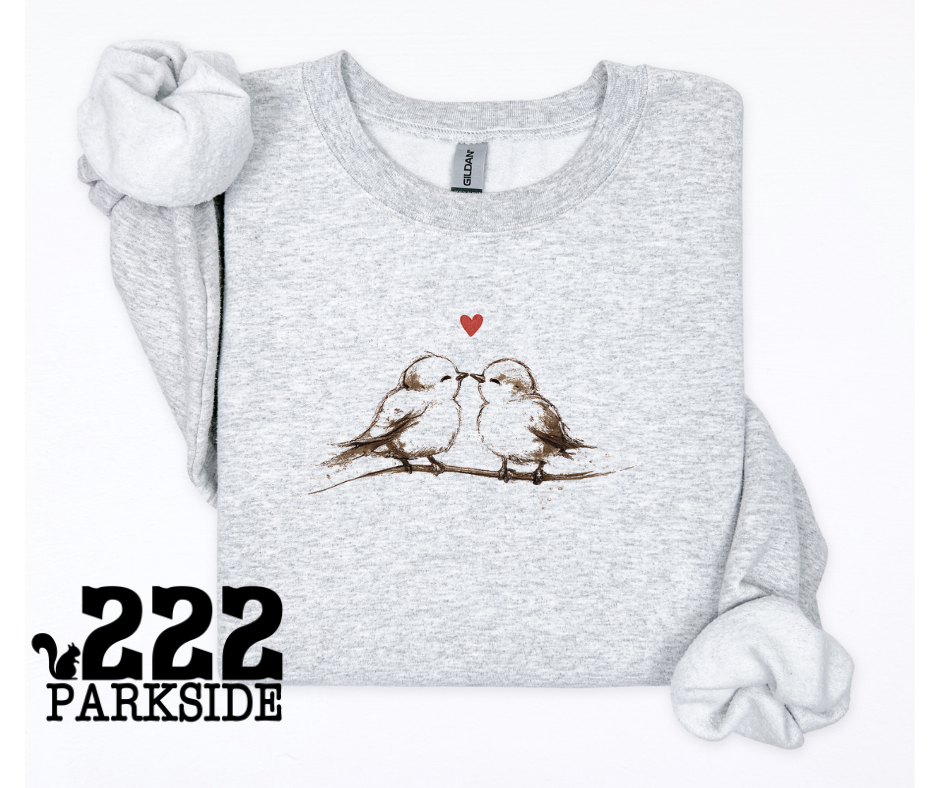 Love Birds Printed Sweatshirt