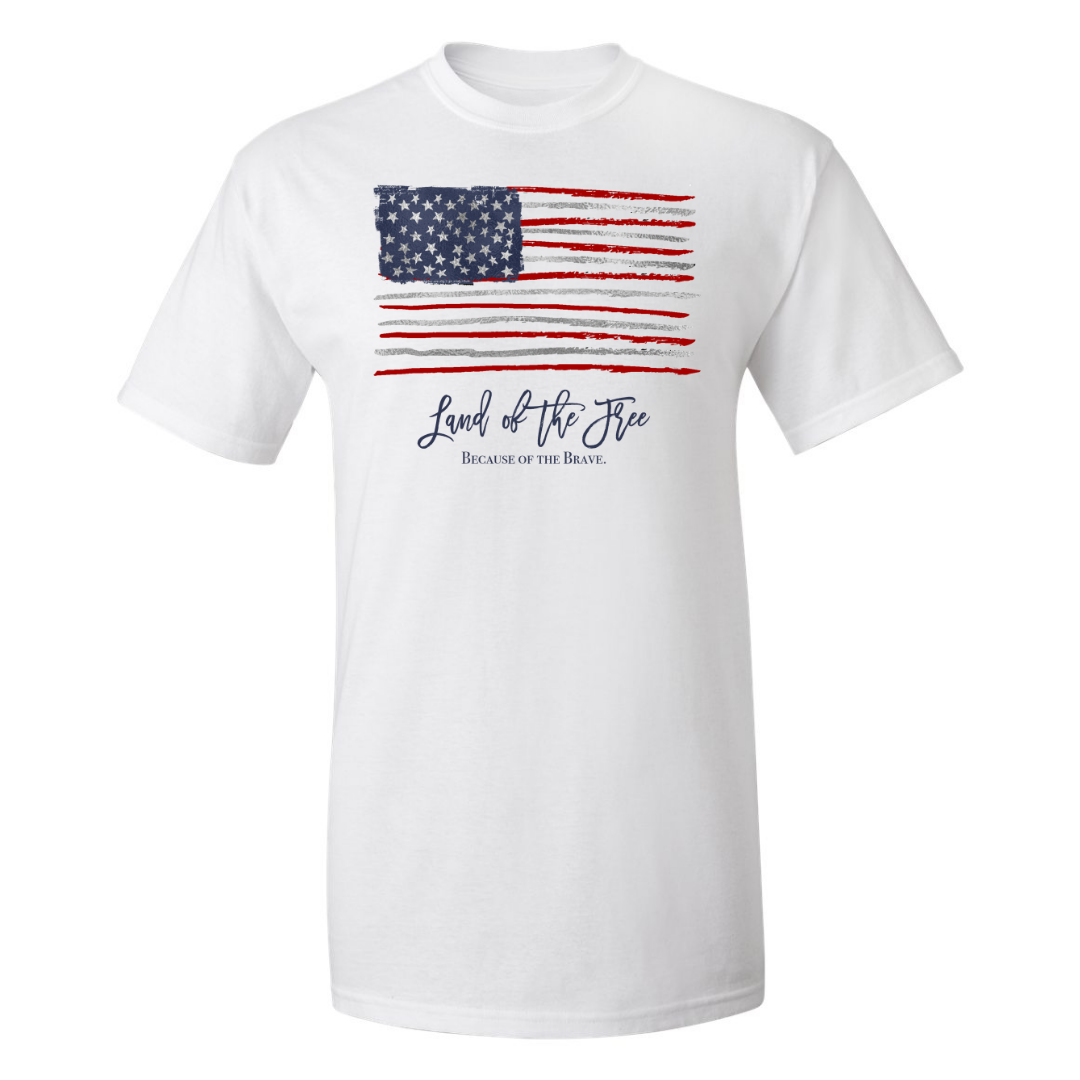 Land of the free graphic tee