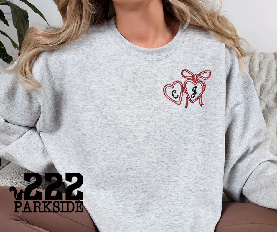 Embroidery Locket Love Letter Shirts