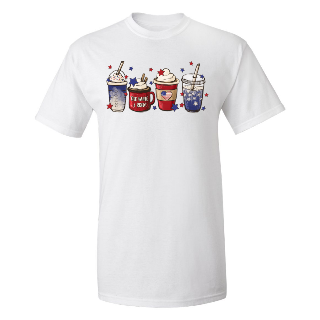 Patriotic Coffee graphic tee